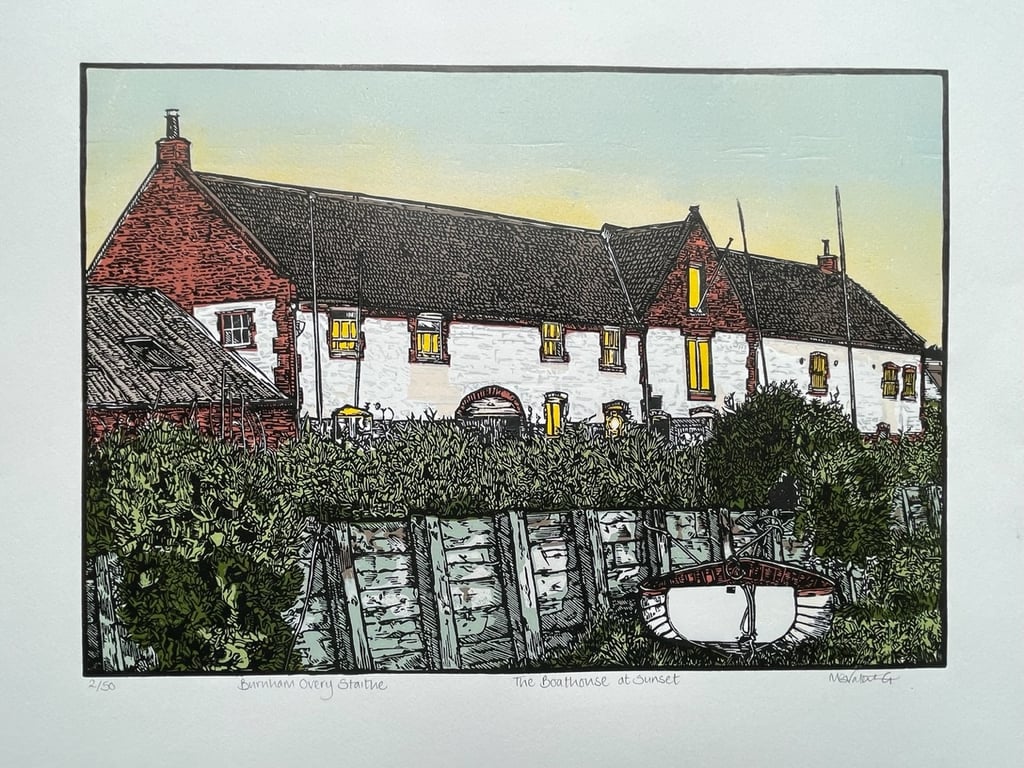 Burnham Overy Staithe - The Boathouse at Sunset