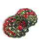 Handmade Lace Christmas Coasters - Set of Two