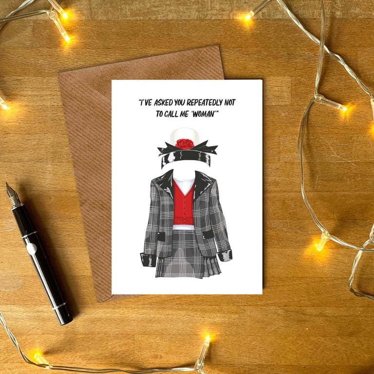 Dionne Davenport Clueless Greeting Card – 90s Fashion & Iconic Quote