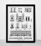 RICHMOND GREEN A3 Print - Image 3