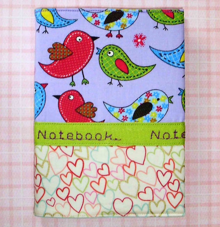 Notebook bright fun birds