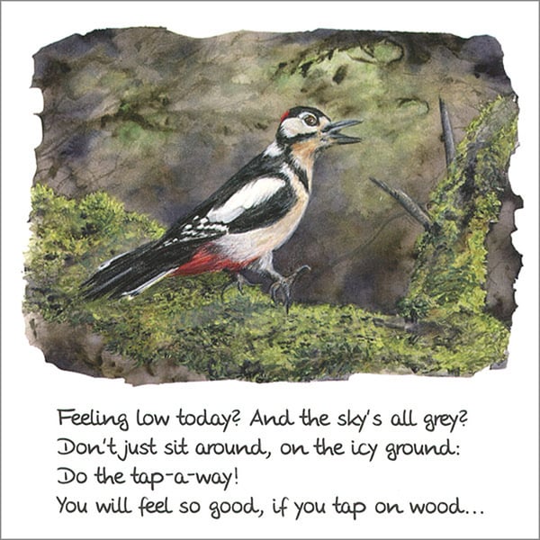 Quotation Greetings Card "Do the Tap-a-Way"