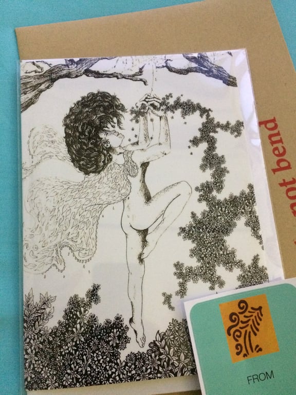 Art Card Flower Weaver Faery folklore