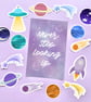 Space Themed Die Cut Sticker Pack - Image 8