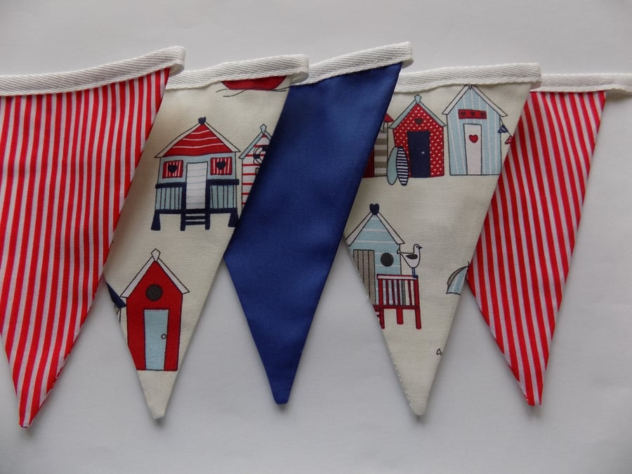 Beach Huts Bunting Garden Bedroom Summer Party Childrens Kids Bunting 1-3m