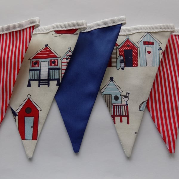Beach Huts Bunting Garden Bedroom Summer Party Childrens Kids Bunting 1-3m