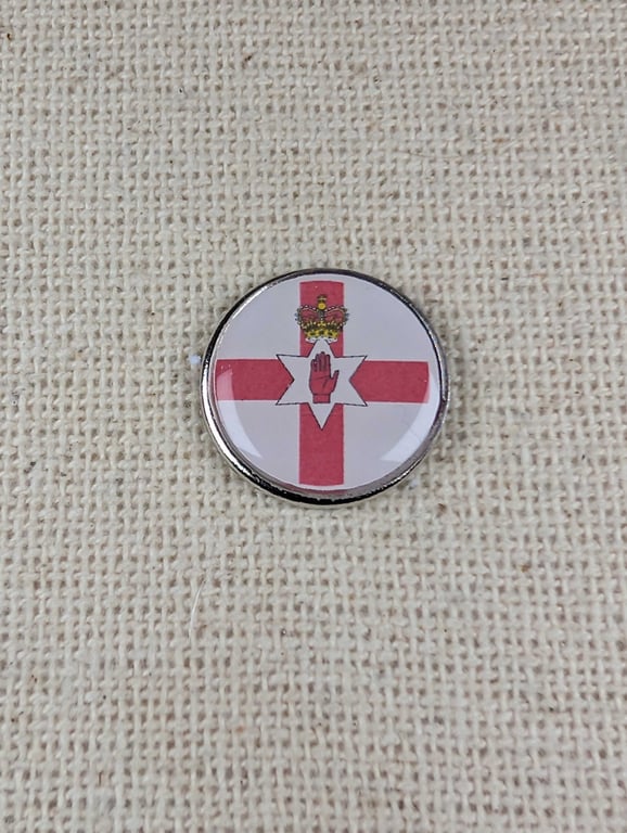 Northern Ireland Flag Badge - Large Resin Topped Pin Badge - Northern Irish Pin