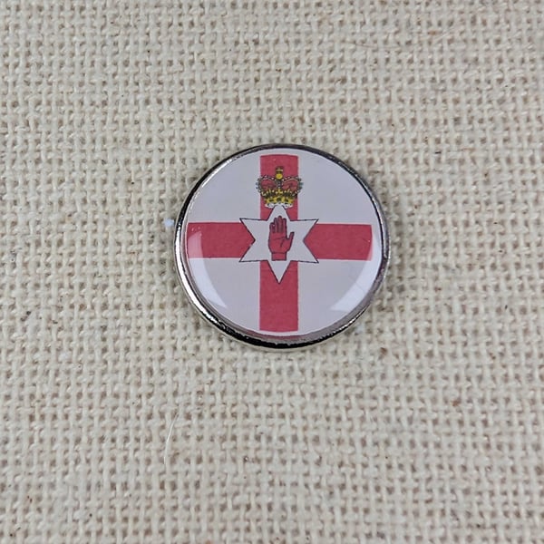 Northern Ireland Flag Badge - Large Resin Topped Pin Badge - Northern Irish Pin