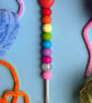 Beaded Crochet Hook - 5mm - Rainbow  - Image 2