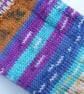 Hand-cranked Knitted Ribbed Wool Socks Size 4 to 5 - Image 3