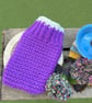 Hand knitted merino wool hot water bottle 