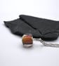 lampwork glass dark topaz pendant necklace - Image 3