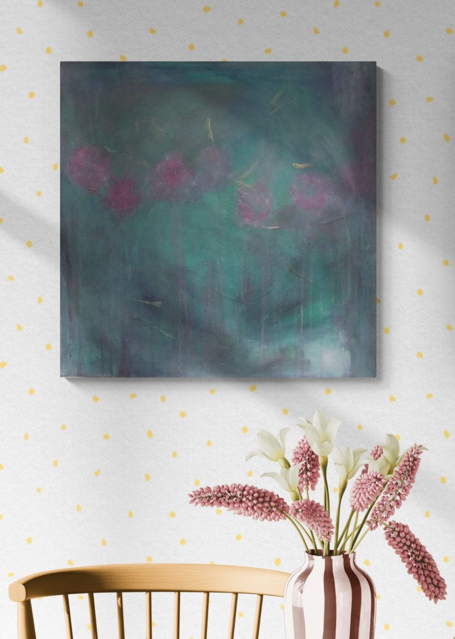 "Gentle Roses" Original Abstract Painting 