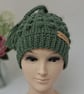 Handmade crochet bobble stitch hat - Image 2