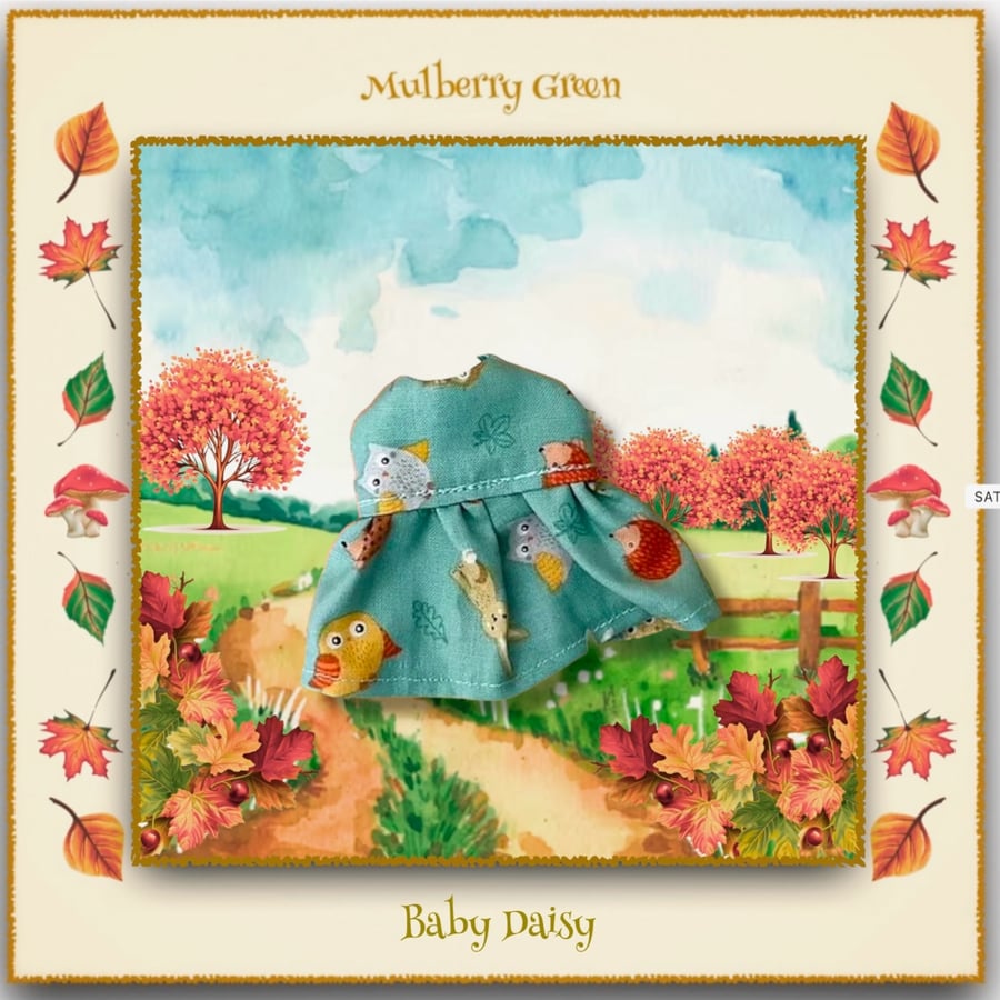 Woodland Creatures Dress for Baby Daisy 