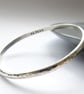 Slim Silver Personalised Bangle - Image 2