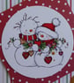 Snowman Couple Christmas Card - Image 2
