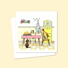 Dachshund Greeting Card: Hand Drawn Pencil Art for a Dog Lover's Birthday (230)