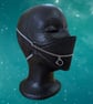 Silver mask chain with cat charm - Image 1