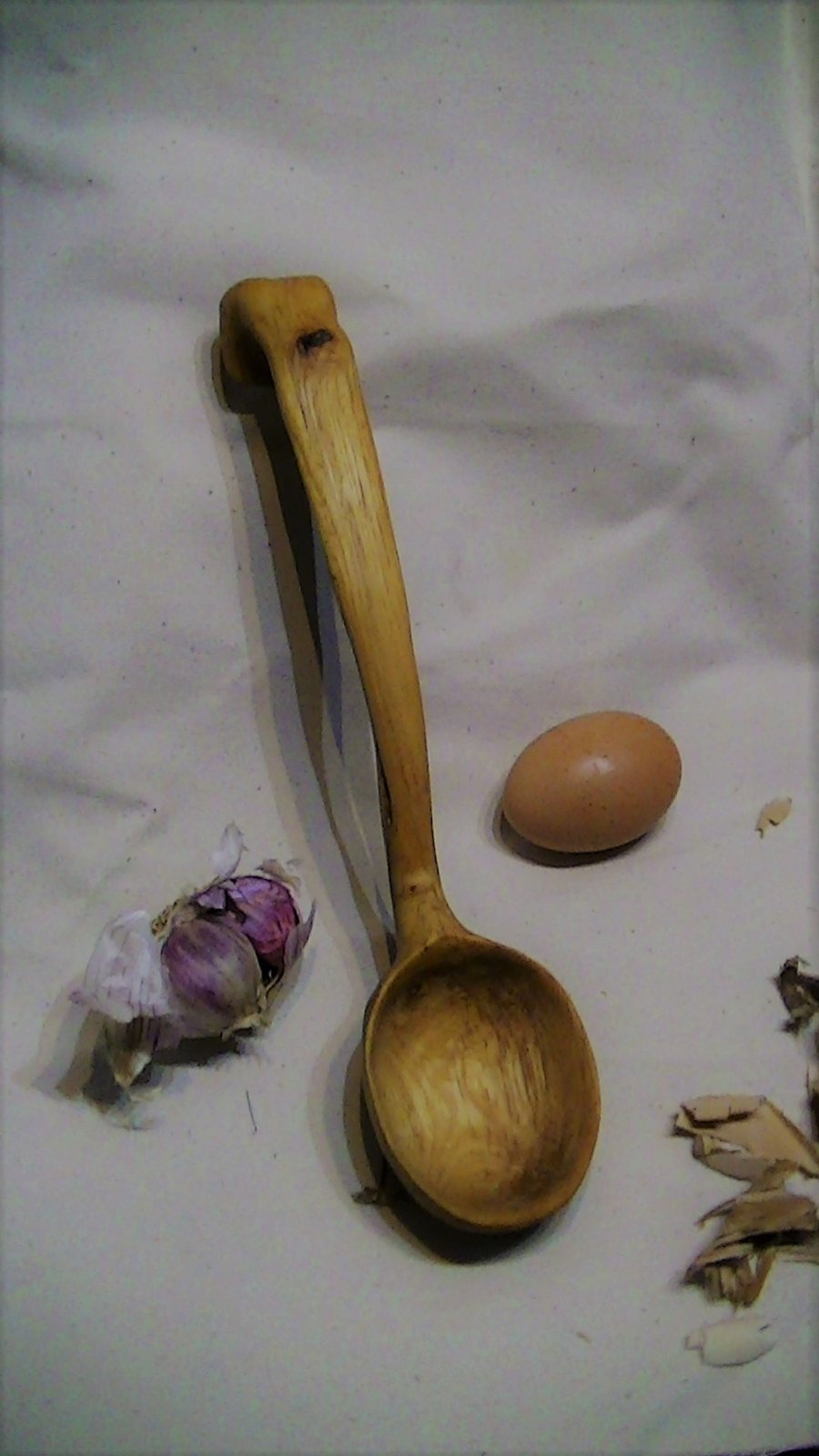 Hand carved Holly Soup and Stew Ladle