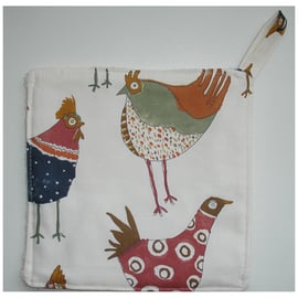 Pot Holder Potholder Kitchen Grab Mat Pad Hen Chicken