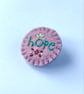 Hope Lavender Wool Felt Awareness Brooch - Image 2