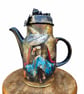 Upcycled Gothic Witch Coffeepot 