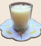 Daisy Candle Mat - Embroidered April Birth Flower Decor - Image 2