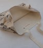 Bag Created from Script Print Cotton Fabric. Fully Lined. - Image 4