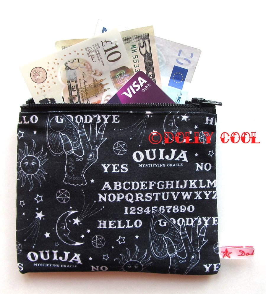 Ouija Board Zipper Pouch by Dolly Cool Halloween Horror B Movie Self Designed 