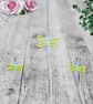 Dragonfly Embroidered Necklace & Earring Set