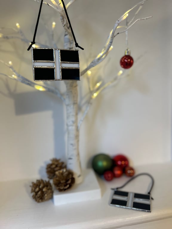 Cornish Flag in stained glass