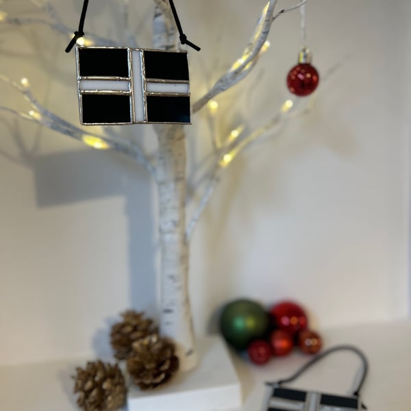 Cornish Flag in stained glass