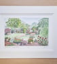 Overton Oasis, St Mary's Garden - Limited Edition Art Print - Image 3