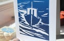 Original linocut cards