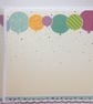 Birthday Card Happy Birthday Party Time Balloons and Stars 3D Luxury Handmade - Image 2