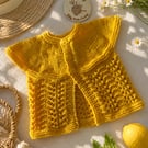 Hand Knitted Baby Cardigan- 3-6 Months
