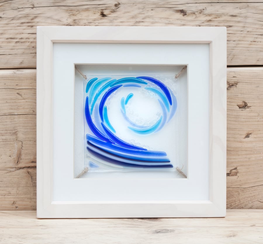 Fused Glass Wave Picture