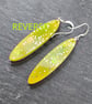 Dangly resin party earrings with sterling silver ear hooks - Image 4