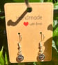 Handmade 925 Silver-Plated Hook Earrings 
