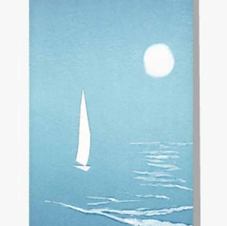 Evening sailing blank artist cards notelets set... - Folksy