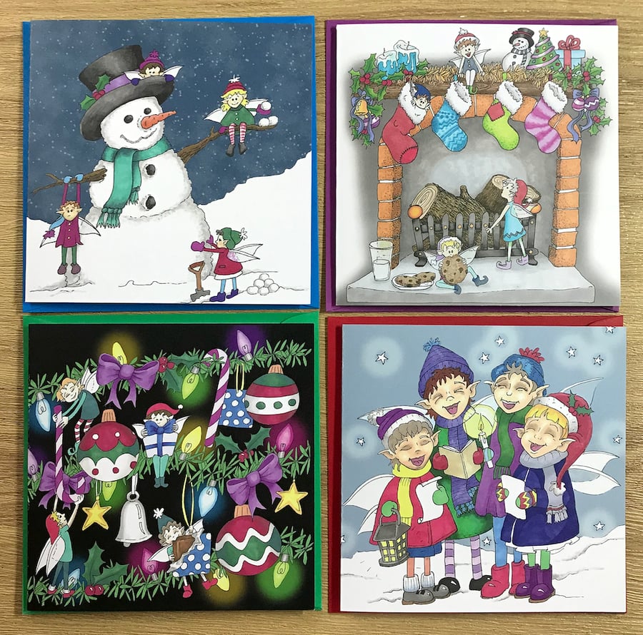 Christmas Cards Pack of 4