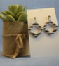 Geometric Open Diamond Earrings - Image 1