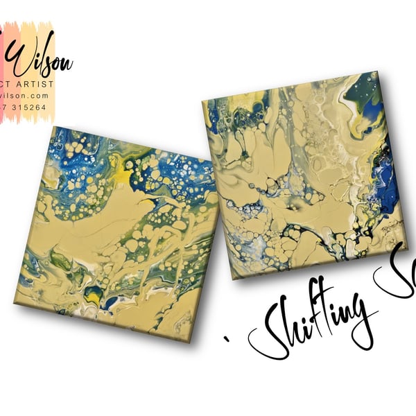 Handmade Acrylic Fluid Art - Original Abstract Painting