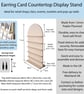 Curved Top Jewellery Earring Cards Display Board Shelving for Crafts Fairs - Image 4
