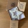 A Little Hug in a Box Porcelain Snowflake Christmas Decoration