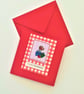 Christmas Robin cross stitch cards pack of 2 with 'Merry Christmas' wording - Image 2