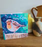 Robin bird painting printed birthday card - Image 2