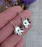 Sterling Silver Flower Drop Earrings - JBJ1012 - Image 7