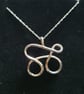 Silver handmade Cycling Pendant Necklace - Image 2